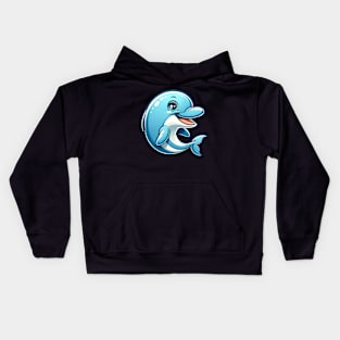 Cute dolphin Kids Hoodie